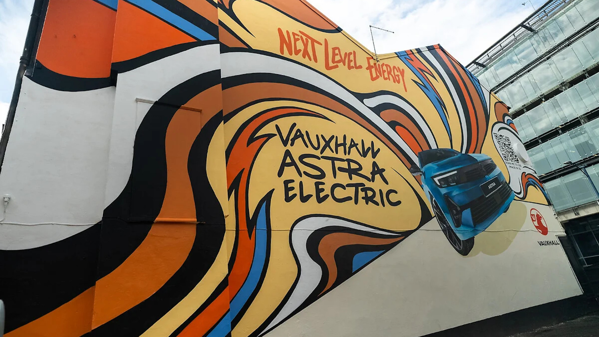 London and Manchester murals celebrate the launch of  Vauxhall Astra Electric